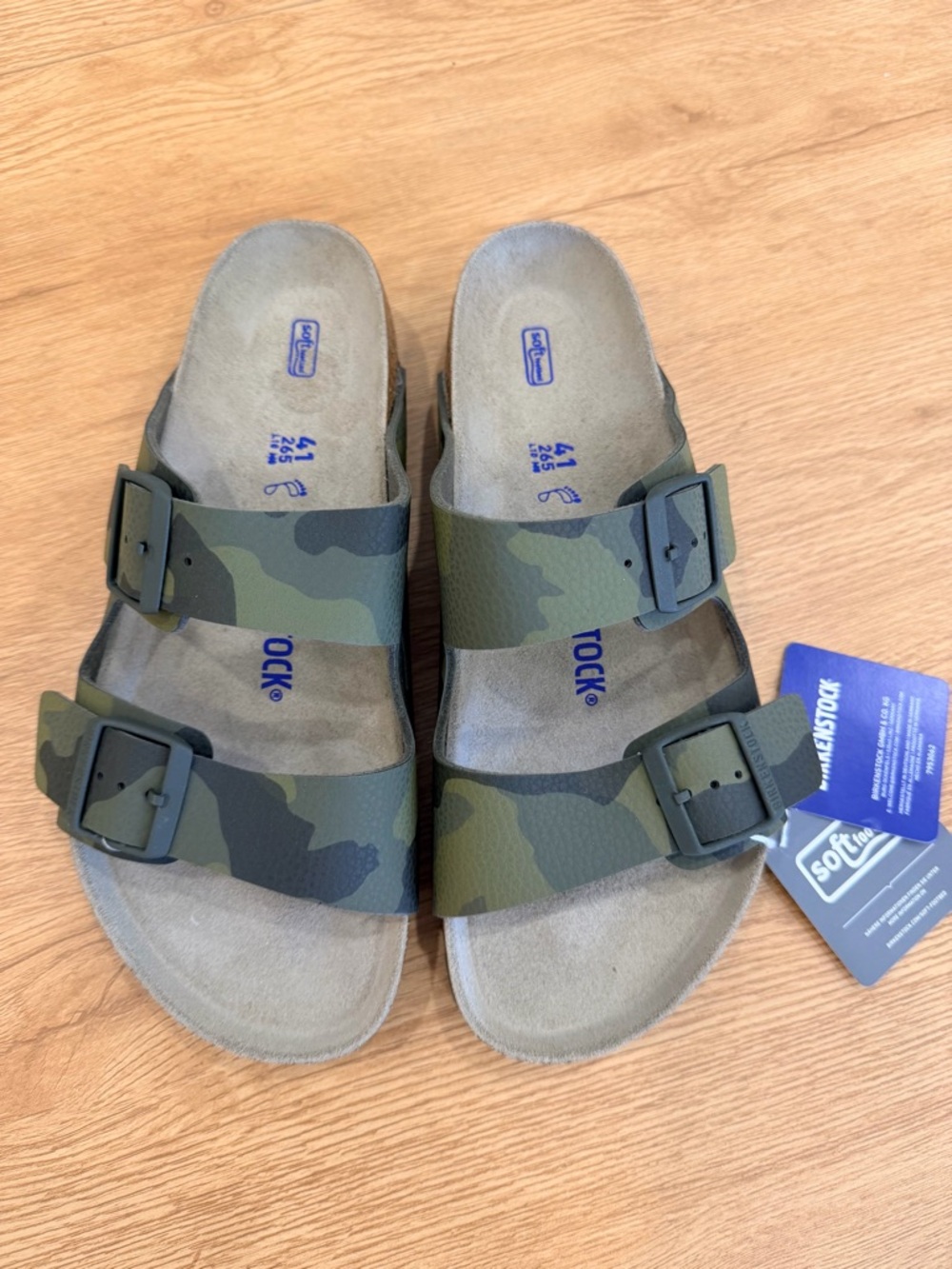 Birkenstock Arizona Sandals in Green Camouflage